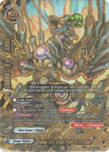 Demonic Rock Dragon Mech Dol Dra-gollum (77) [X-CBT] - Future Card BuddyFight Single