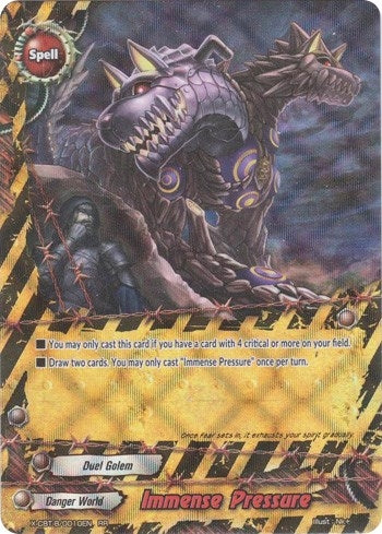 Immense Pressure (10) [X-CBT] - Future Card BuddyFight Single