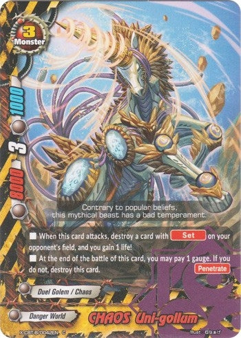 CHAOS Uni-gollum (42) [X-CBT] - Future Card BuddyFight Single