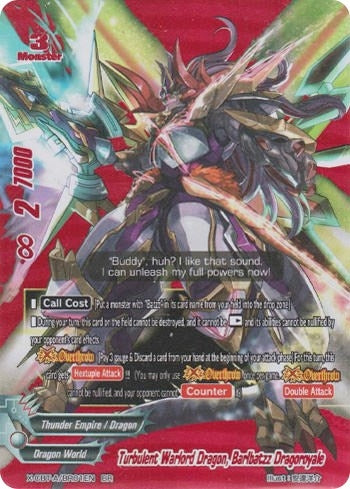Turbulent Warlord Dragon Barlbatzz Dragoroyale (BR) (1) [X-CBT] - Future Card BuddyFight Single