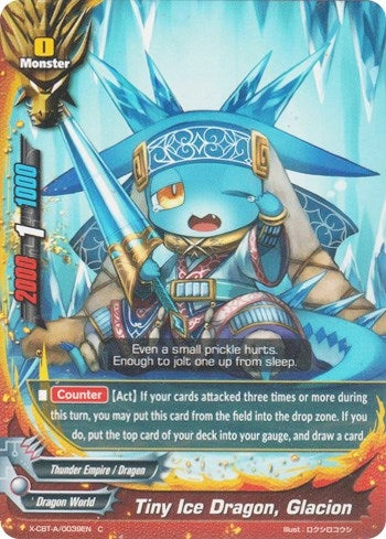 Tiny Ice Dragon Glacion (39) [X-CBT] - Future Card BuddyFight Single