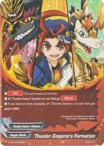 Thunder Emperor’s Formation (42) [X-CBT] - Future Card BuddyFight Single