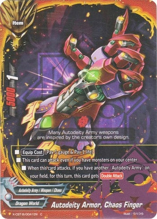 Autodeity Armor Chaos Finger (41) [X-CBT] - Future Card BuddyFight Single