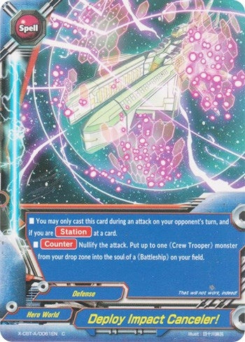 Deploy Impact Canceler! (61) [X-CBT] - Future Card BuddyFight Single