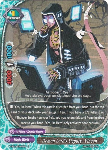 Demon Lord’s Deputy Vineah (45) [X-CBT] - Future Card BuddyFight Single