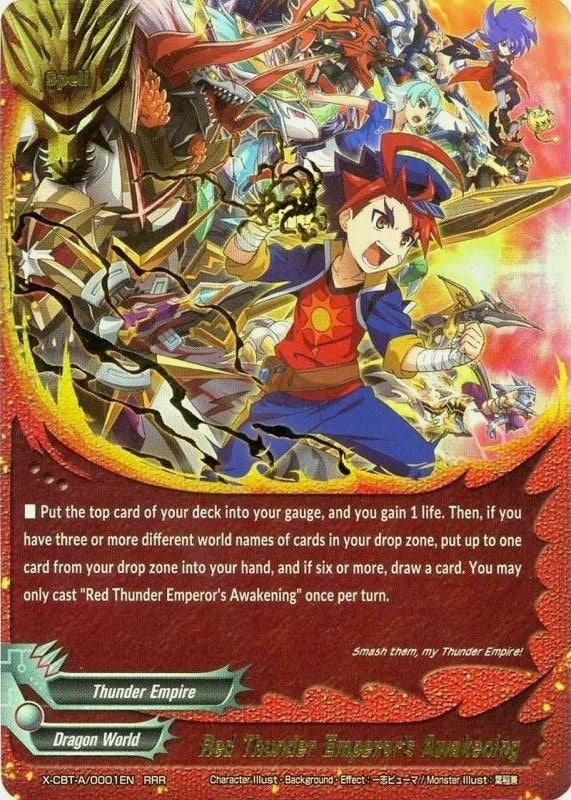 Red Thunder Emperor’s Awakening (1) [X-CBT] - Future Card BuddyFight Single