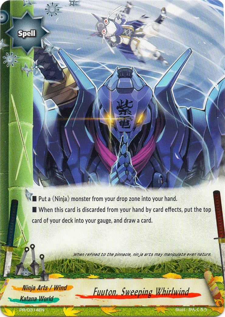 Fuuton Sweeping Whirlwind (314) [PR] - Future Card BuddyFight Single