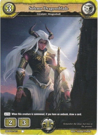 Solemn Dragonsblade (3015) [BP03] - Dragoborne Single