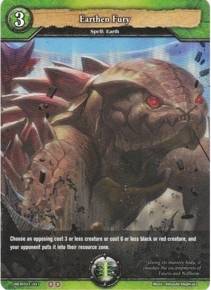 Earthen Fury (3047) [BP03] - Dragoborne Single