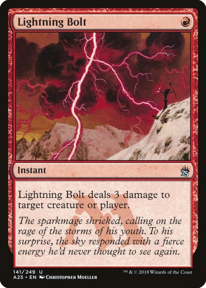 Lightning Bolt (141) [A25] - MTG Single