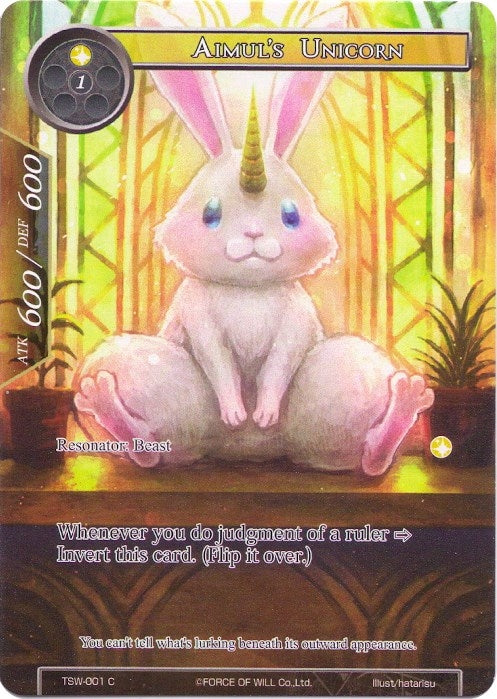 Aimul’s Unicorn // Aimul’s Twisted Beast (Full Art) (1) [TSW] - Force of Will Single