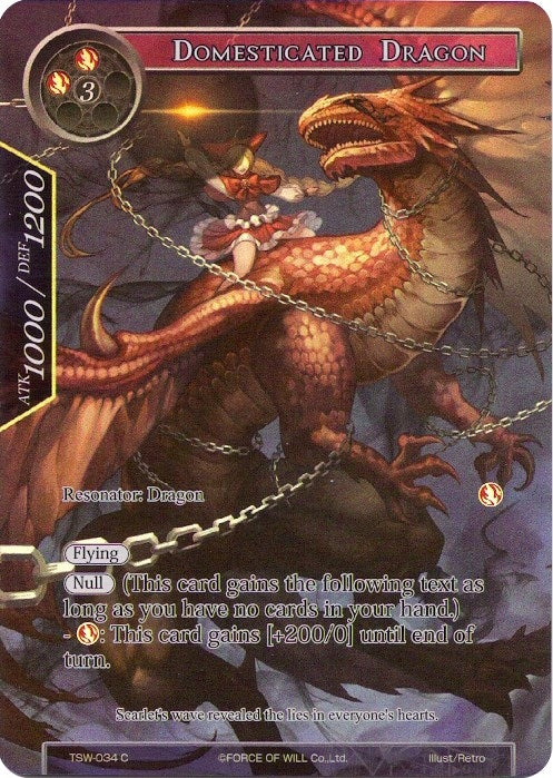 Domesticated Dragon (Full Art) (34) [TSW] - Force of Will Single