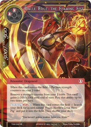 Pialle Eille the Flaming Fist (48) [TSW] - Force of Will Single