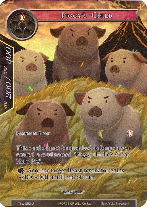 Piggy’s Child (Full Art) (50) [TSW] - Force of Will Single