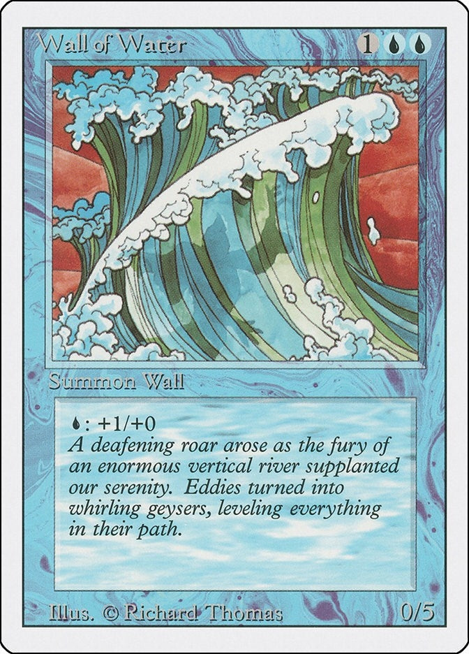 Wall of Water [3ED] - MTG Single