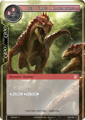 Red Fang Allosaurus (51) [TSW] - Force of Will Single