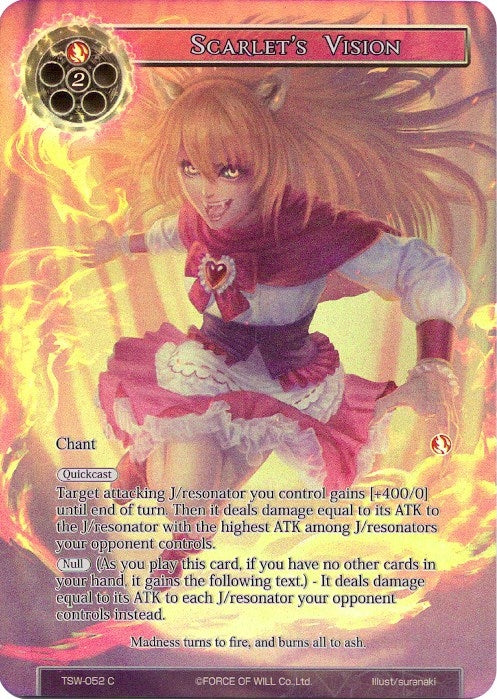 Scarlet’s Vision (Full Art) (52) [TSW] - Force of Will Single