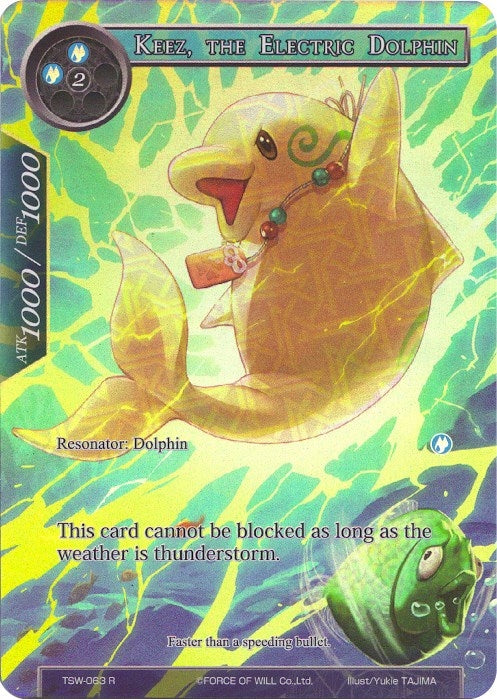 Keez the Electric Dolphin (Full Art) (63) [TSW] - Force of Will Single