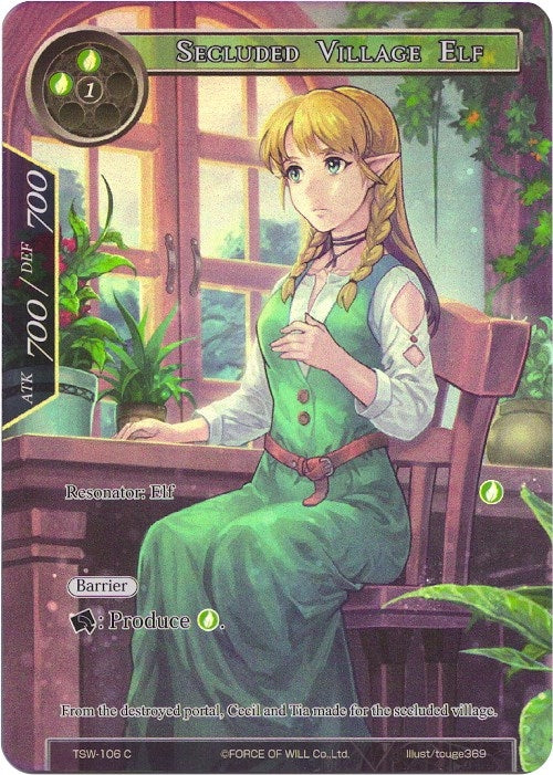 Secluded Village Elf (Full Art) (106) [TSW] - Force of Will Single
