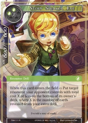 Story Speaker Eve (111) [TSW] - Force of Will Single