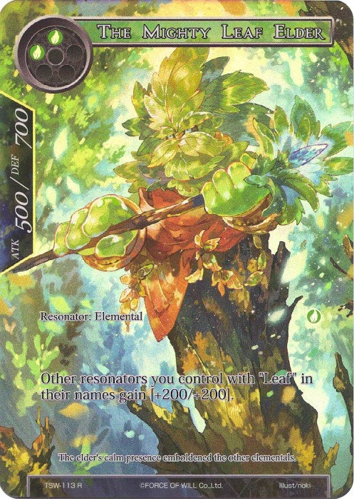 The Mighty Leaf Elder (Full Art) (113) [TSW] - Force of Will Single