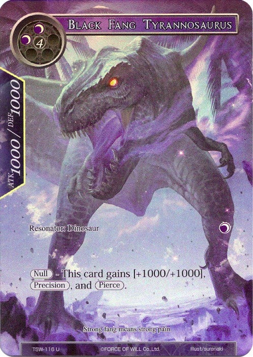 Black Fang Tyrannosaurus (Full Art) (116) [TSW] - Force of Will Single