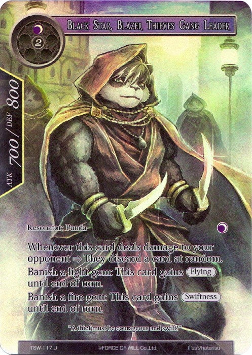Black Star Blazer Thieves Gang Leader (Full Art) (117) [TSW] - Force of Will Single