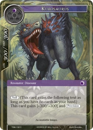 Kurosaurus (132) [TSW] - Force of Will Single