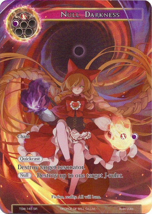 Null Darkness (Full Art) (145) [TSW] - Force of Will Single
