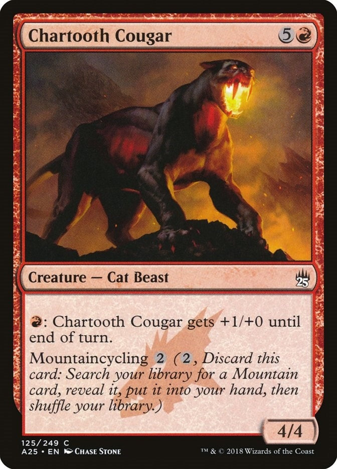 Chartooth Cougar (125) [A25] - MTG Single