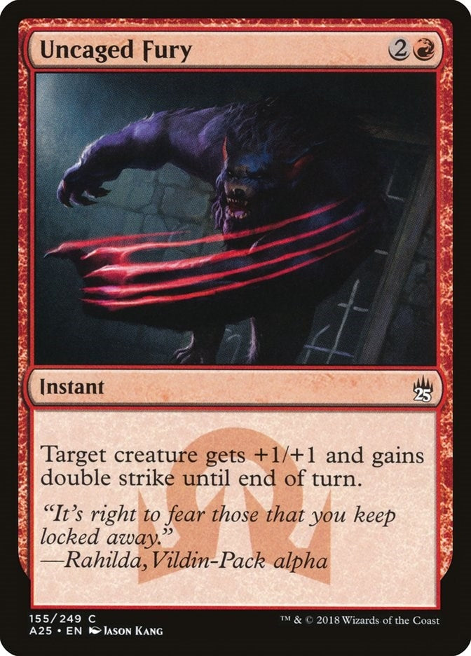 Uncaged Fury (155) [A25] - MTG Single