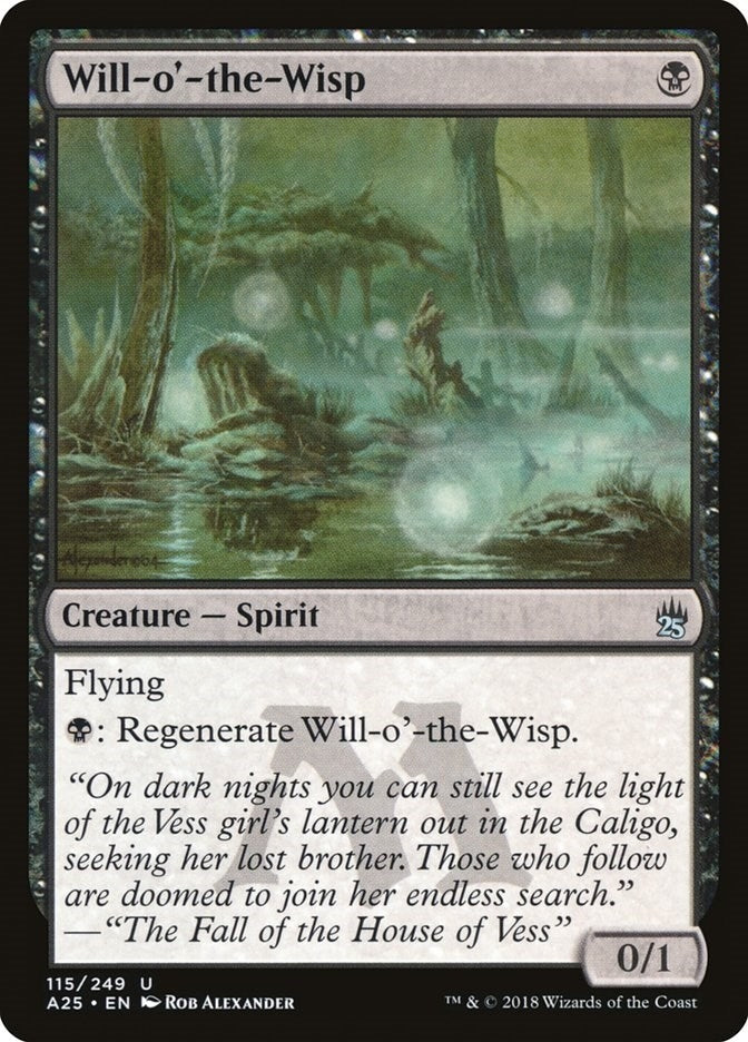 Will-o’-the-Wisp (115) [A25] - MTG Single