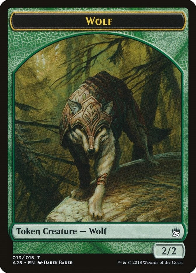 Wolf Token (013) (0) [A25] - MTG Single