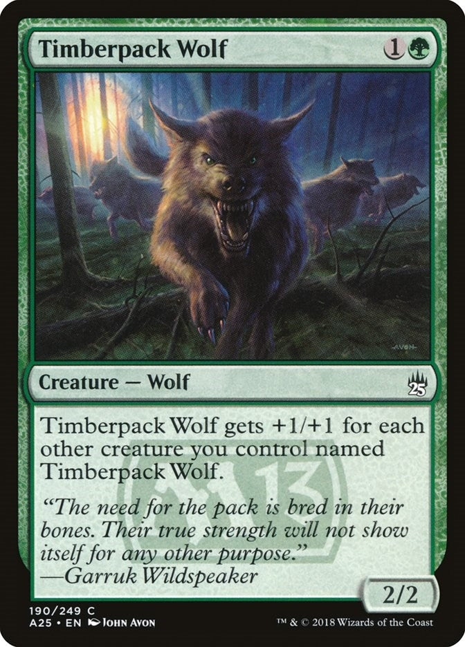 Timberpack Wolf (190) [A25] - MTG Single