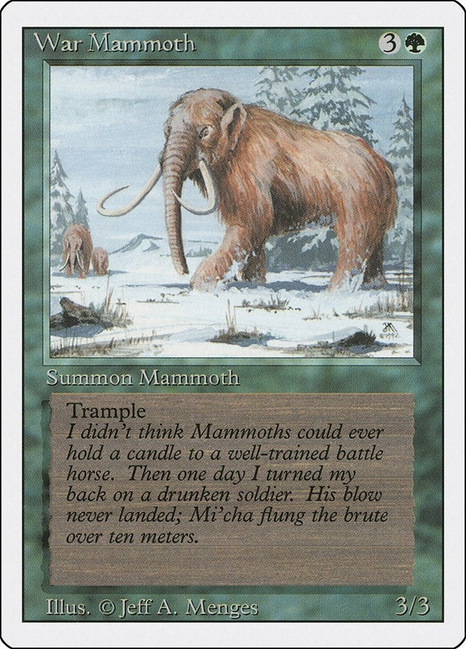 War Mammoth [3ED] - MTG Single