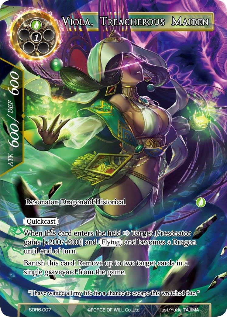 Viola Treacherous Maiden (6007) [FOWLT] - Force of Will Single