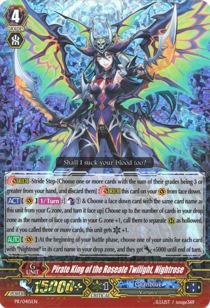 Pirate King of the Roseate Twilight Nightrose (415) [PR] - Cardfight Vanguard Single