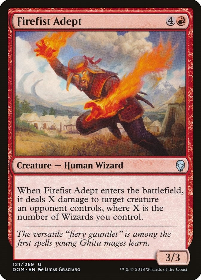 Firefist Adept (121) [DOM] - MTG Single