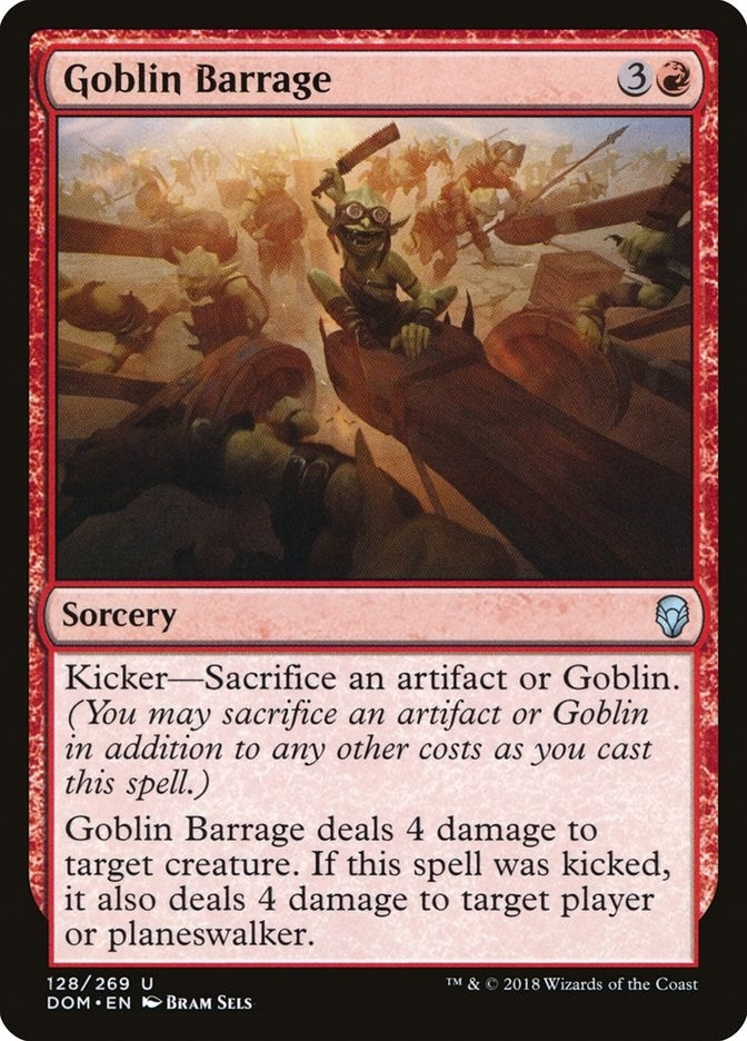 Goblin Barrage (128) [DOM] - MTG Single