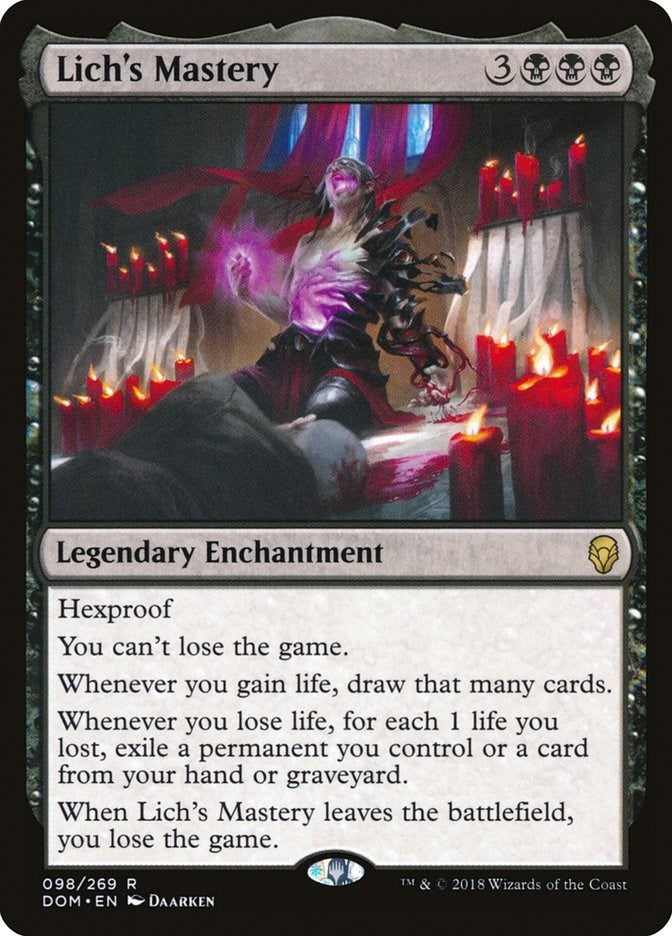 Lich’s Mastery (98) [DOM] - MTG Single