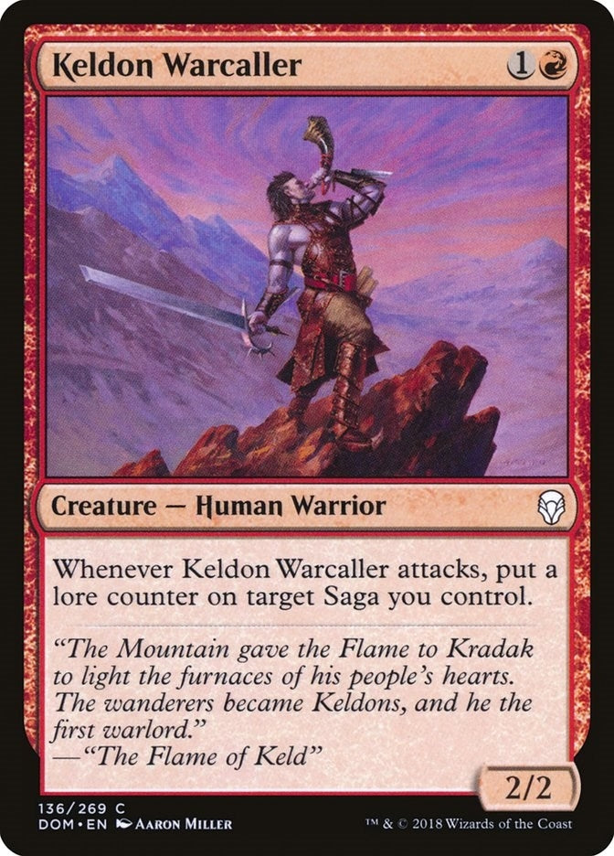 Keldon Warcaller (136) [DOM] - MTG Single