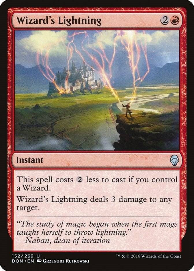Wizard’s Lightning (152) [DOM] - MTG Single