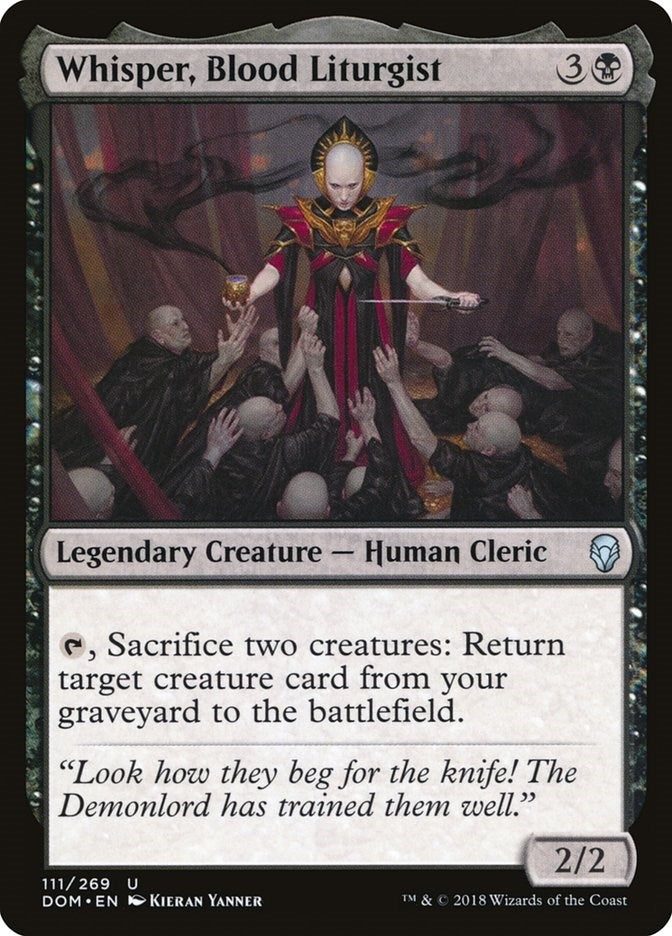 Whisper Blood Liturgist (111) [DOM] - MTG Single