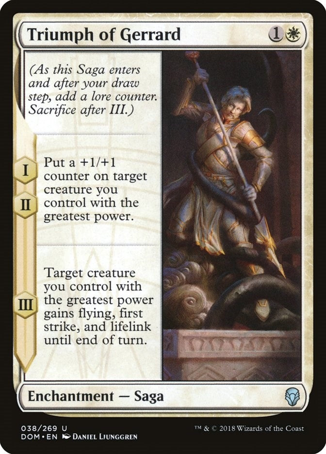 Triumph of Gerrard (38) [DOM] - MTG Single