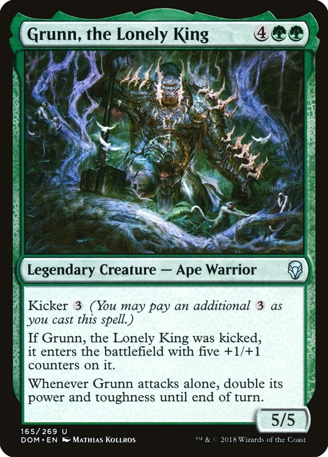 Grunn the Lonely King (165) [DOM] - MTG Single