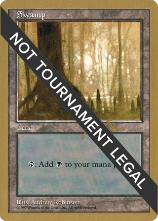 Swamp (445) - 1997 Jakub Slemr (5ED) [WCD] - MTG Single