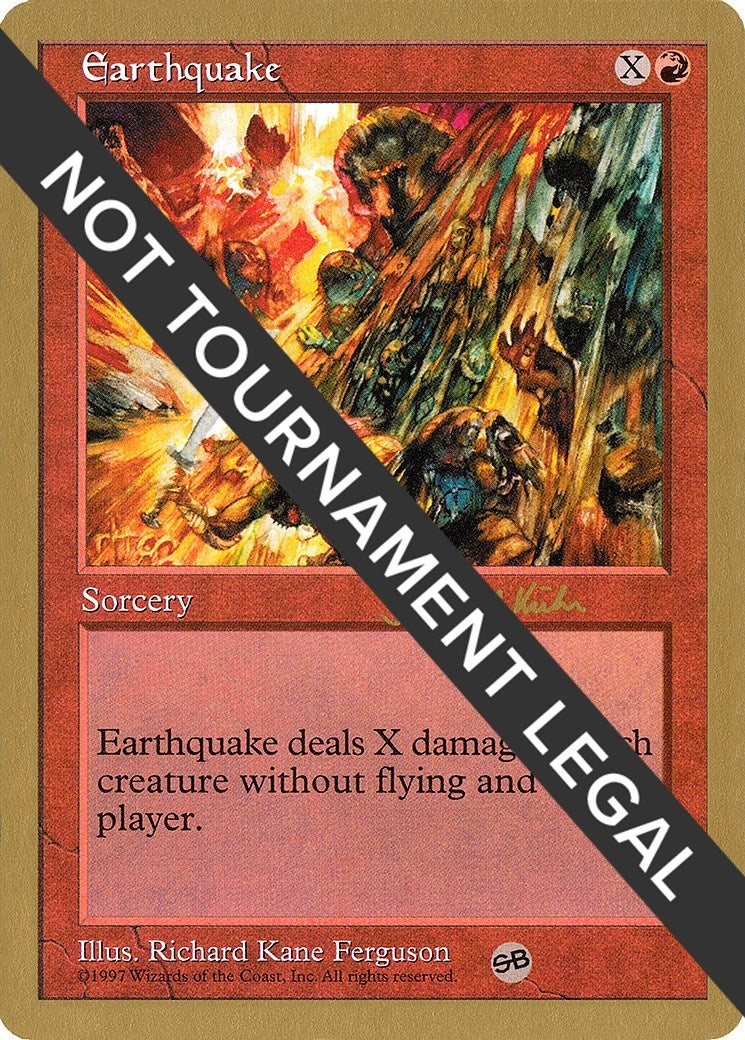 Earthquake - 1997 Janosch Kuhn (5ED) (SB) [WCD] - MTG Single