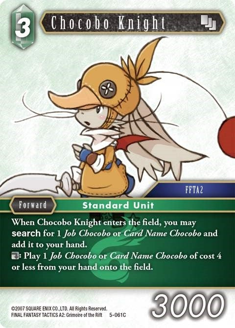 Chocobo Knight (5) [OP5] - Final Fantasy TCG Single