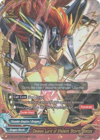Demon Lord of Violent Storm Batzz (4030001) [X-BT04A] - Future Card BuddyFight Single