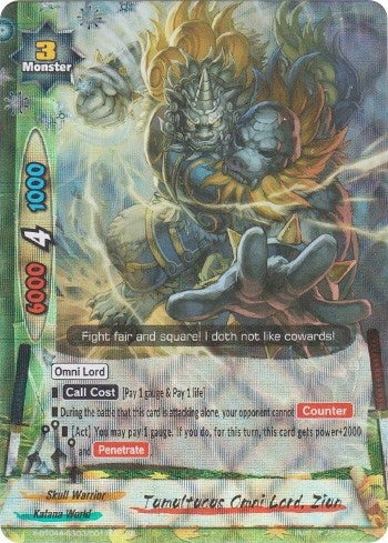 Tumultuous Omni Lord Ziun (4030011) [X-BT04A] - Future Card BuddyFight Single